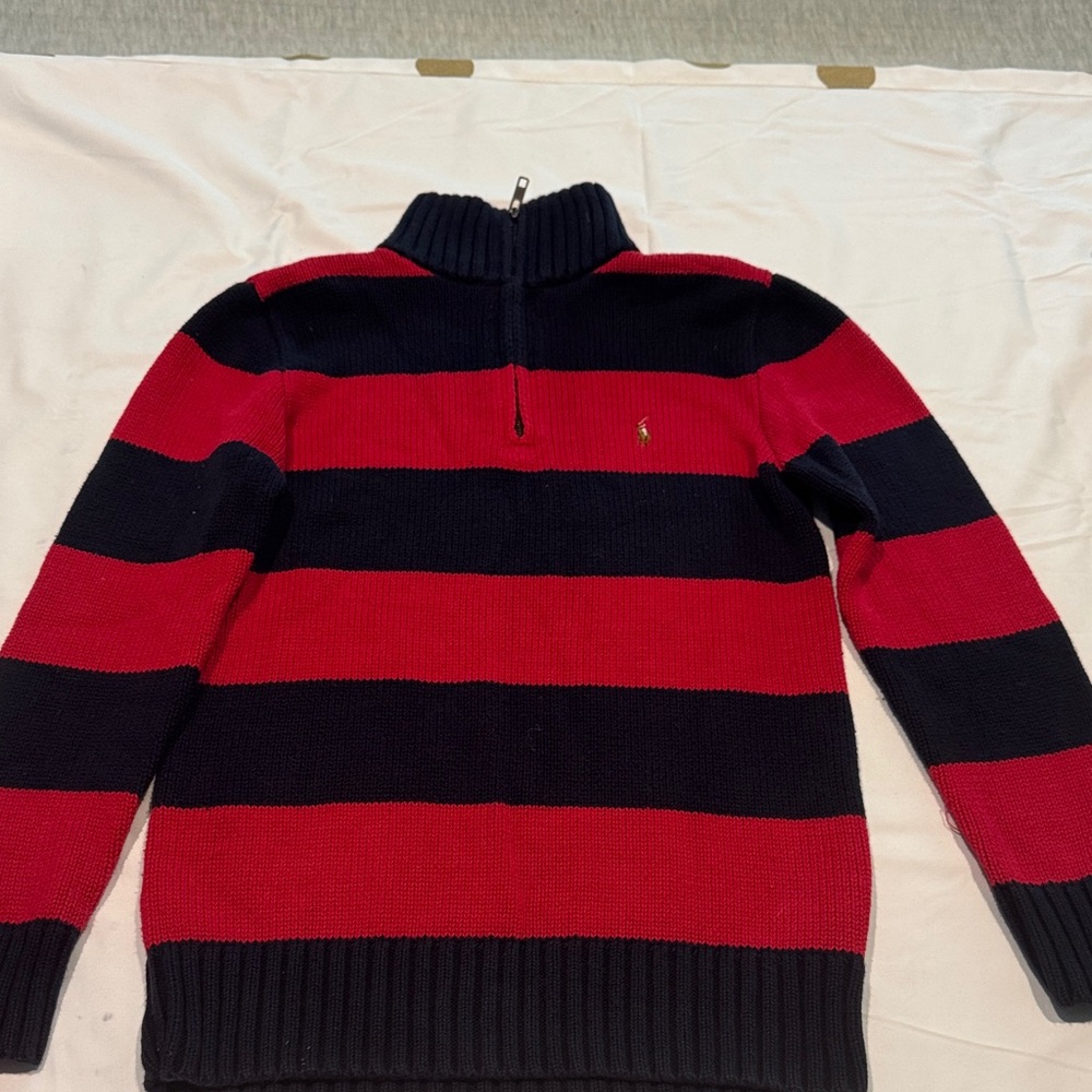 Ralph Lauren kids Zip-Up Sweater in Red and Black